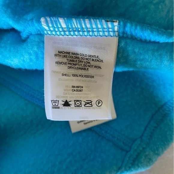 Columbia Full Zip Fleece Jacket Turquoise Youth Lg (14-16) - Picture 8 of 10